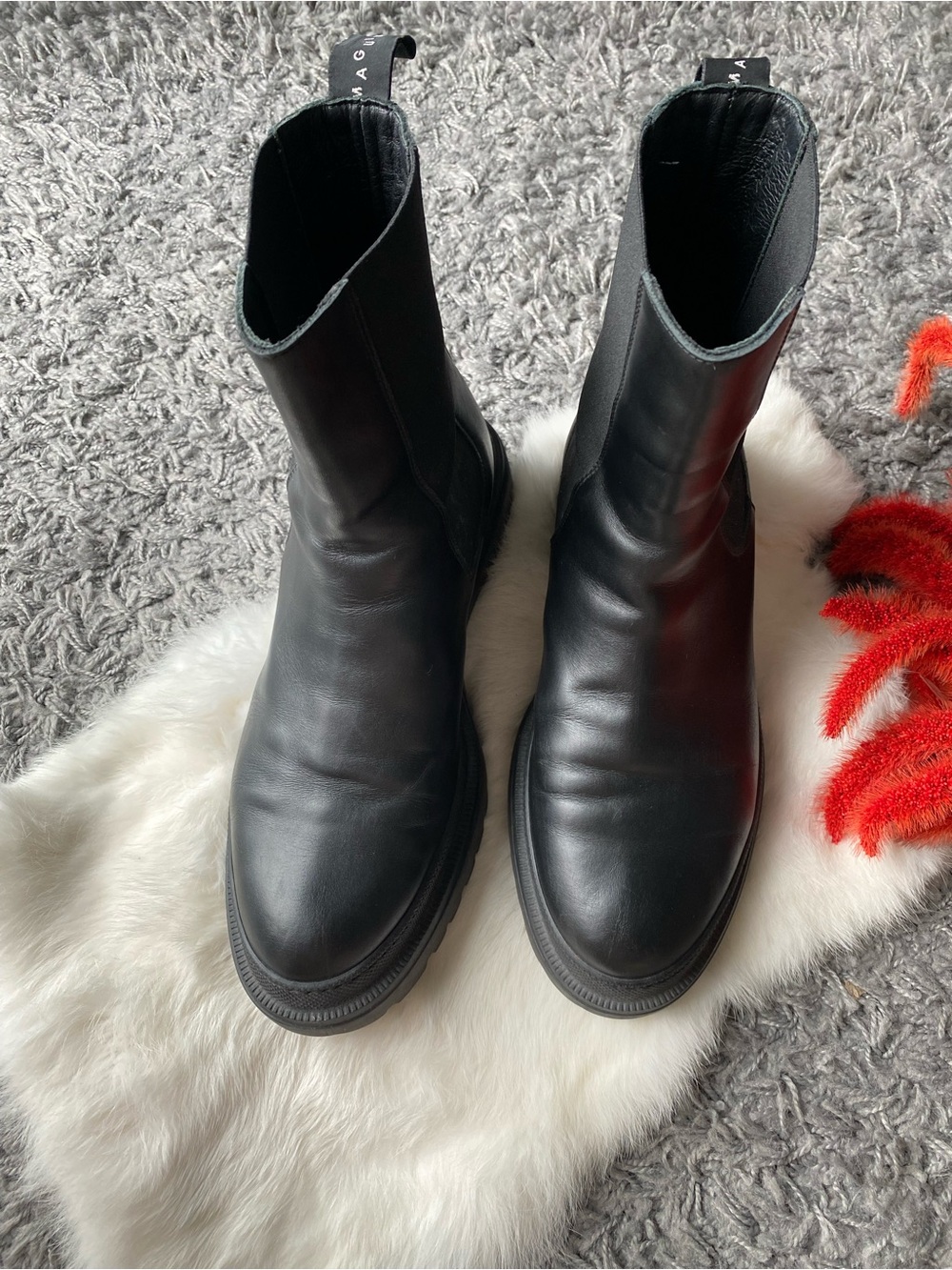Maguire Corticella Black Leather Unlined Boot - Picture 4 of 9